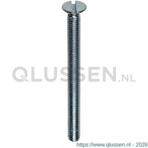 Steelies Ultimate metaalschroef DIN 963 M3x6 mm platverzonken kop PVK verzinkt 41210300061