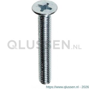 Steelies Ultimate metaalschroef DIN 965 M6x100 mm platverzonken kop PVK verzinkt 49210601001