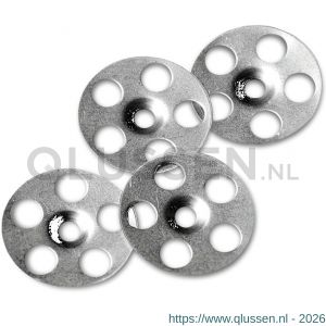 Steelies Ultimate bevestigingsrozet 36x5.5x1.0 mm verzinkt polyboard-XPS platen 1N110360001