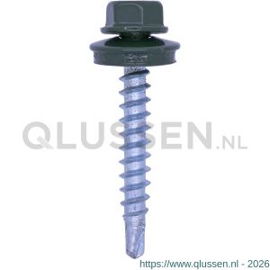 Steelies Ultimate boorschroef 4,8x28 mm EPDM ring diameter 14 mm RAL 6020 5801048028R6020