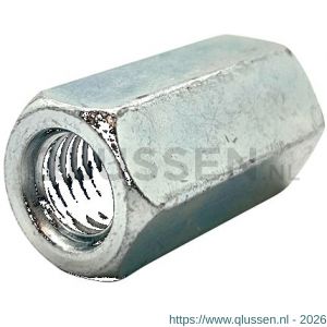 Steelies Ultimate zeskantverbindingsmoer DIN 6334 M6 SW10x18 mm RVS A2 92600600181