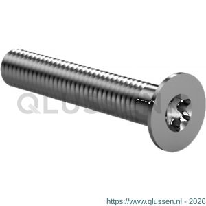 Steelies Ultimate metaalschroef DIN 965 M6x60 mm Torx T 30 platverzonken kop PVK RVS A2 4B600600601