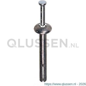 Steelies Ultimate slagplug 6x30 mm cilinderkraag zink-aluminium KDE10600301