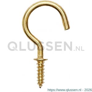 Steelies Ultimate schroefhaak met borst 2.65x25x14 mm hout vermessingd Q21G0260251