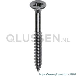 Steelies Ultimate Basic spaanplaatschroef 5,0x60/36 mm verzonken kop VK Pozidriv PZ 2 verzinkt C1010500601