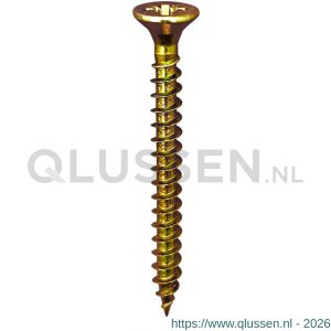 Steelies Ultimate Basic spaanplaatschroef 4,5x80/50 mm Torx T 25 geelverzinkt C3060450801