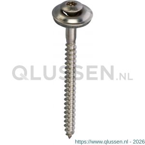 Steelies Ultimate spenglerschroef 4.5x20 mm Torx T 20 RVS A2 met 20 mm ring 57700450204