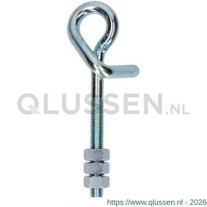 Steelies Ultimate veiligheidsschommelhaak M12x140x26 mm 3x moer verzinkt QL111201401