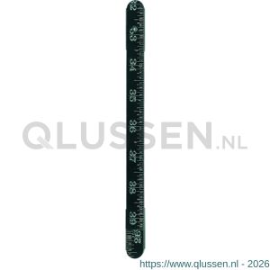 Schuil duimstok aluminium zwart 2 m cm-inch RVS scharnier 12 delen 1512