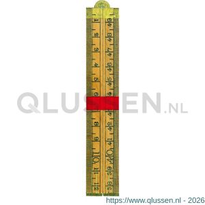 Schuil timmermans duimstok opdruk hout 50 cm mm-cm 1518