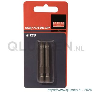 Bahco 59S/70T 2P bit 1/4 inch 70 mm Torx T 25 2 delig 59S/70T25-2P