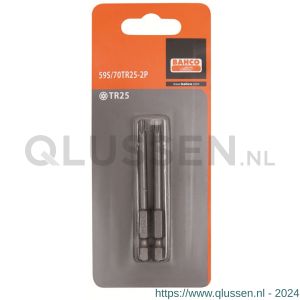 Bahco 59S/70TR 2P bit 1/4 inch 70 mm Torx Tamper TR 30 2 delig 59S/70TR30-2P