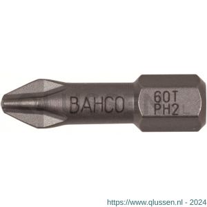 Bahco 60T/PH bit 1/4 inch 25 mm Phillips PH 1 torsie 10 delig 60T/PH1