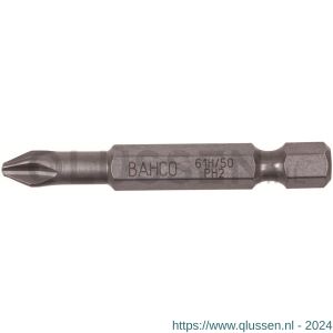 Bahco 61H/50PH bit 1/4 inch 50 mm Phillips PH 2 gehard 5 delig 61H/50PH2