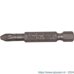 Bahco 61H/50PZ bit 1/4 inch 50 mm Pozidriv PZ 2 gehard 5 delig 61H/50PZ2