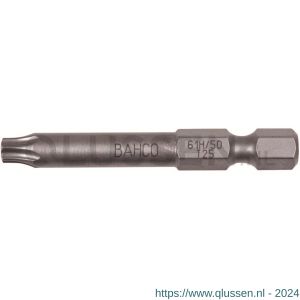 Bahco 61H/50T bit 1/4 inch 50 mm Torx T 30 gehard 5 delig 61H/50T30