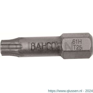 Bahco 61H/T bit 1/4 inch 25 mm Torx T 30 gehard 5 delig 61H/T30