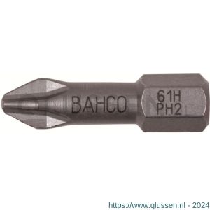 Bahco 61H/PH bit 1/4 inch gehard 25 mm Phillips PH 3 5 delig 61H/PH3