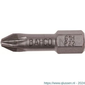 Bahco 61H/PZ bit 1/4 inch 25 mm Pozidriv PZ 2 gehard 5 delig 61H/PZ2