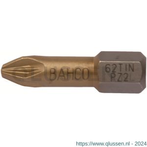 Bahco 62TIN/PZ bit 1/4 inch 25 mm Pozidriv PZ 3 tin 10 delig 62TIN/PZ3