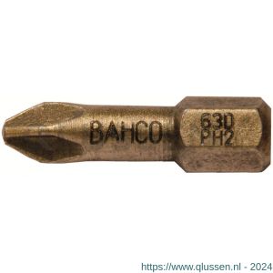 Bahco 63D/PH bit 1/4 inch 25 mm Phillips PH 2 diamant 5 delig 63D/PH2