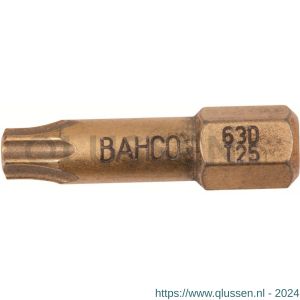 Bahco 63D/T bit 1/4 inch 25 mm Torx T 40 diamant 5 delig 63D/T40