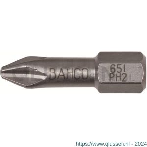 Bahco 65I/PH bit 1/4 inch 25 mm Phillips PH 3 RVS 10 delig 65I/PH3