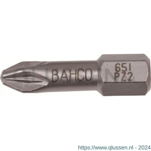 Bahco 65I/PZ bit 1/4 inch 25 mm Pozidriv PZ 2 RVS 10 delig 65I/PZ2