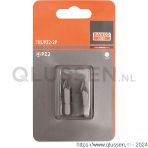 Bahco 70S/PZ 2P bit 5/16 inch 32 mm Pozidriv PZ 4 2 delig 70S/PZ4-2P