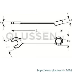 Bahco 4020L-M ringsteeksleutel Liliput 3 mm 4020L-M-3