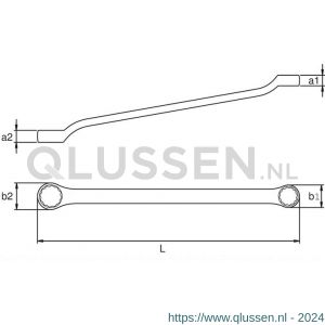 Bahco 1300Z ringsleutel 3/8-7/16 inch 1300Z-3/8-7/16