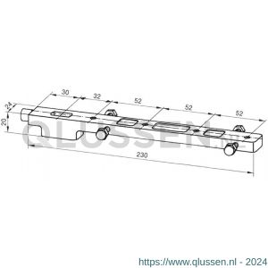 Dormakaba 7422 onderspeun dubbelwandig aluminium deur 46010002