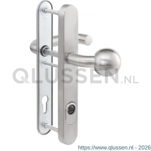 Maasland E-D116-RGK RVS veiligheids deurbeslag knop-kruk klasse 3 U vorm kerntrek