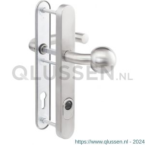 Maasland E-D116-AGK aluminium veiligheids deurbeslag knop-kruk klasse 3 U vorm niet brandwerend