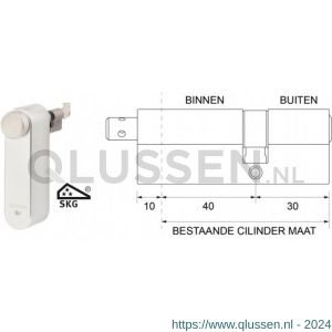 Maasland GTM4030AS Flexeria motorcilinder met SKG*** cilinder 40/30 Abus S6+