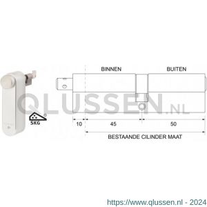 Maasland GTM4550AS Flexeria motorcilinder met SKG*** cilinder 45/50 Abus S6+