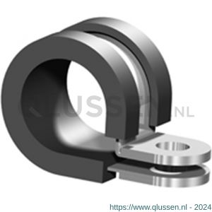 Norma leidingklem met rubber verzinkt RSGU 1 DIN 3016 12/12 mm W1 42AB012