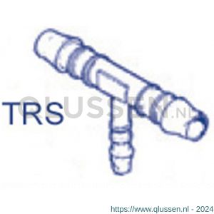 Norma slangkoppeling Normaplast Push-On slangconnector TRS 8-4-8 mm 7618908004