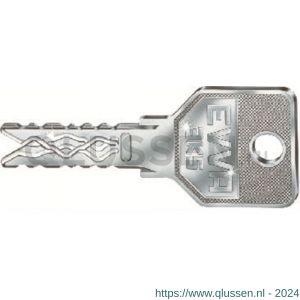 Evva nieuw zilver sleutel geleverd als nalevering zonder cilinder NASL-3KS