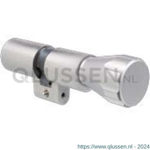 Evva rondcilinder dubbel knop MCS 31/K56=87 mm keersleutel plan messing vernikkeld knopmodel KKN RKZ 31/K56-MCS-HS