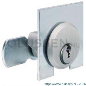 Evva plaatmontagecilinder NL diameter 28 mm stiftsleutel conventioneel plan messing vernikkeld ZB27-NL-HS
