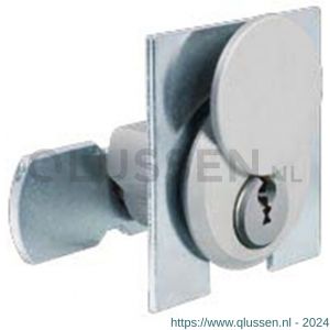 Evva plaatmontagecilinder met stofkap NL diameter 28 mm stiftsleutel conventioneel plan messing vernikkeld ZB27K-NL-HS