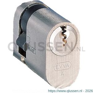 Evva ovaalcilinder TSC 9/32=41 mm stiftsleutel conventioneel verschillend sluitend messing vernikkeld UHZ-TSC-NI
