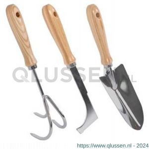 Talen Tools tuinset 3 delig metaal-hout G700