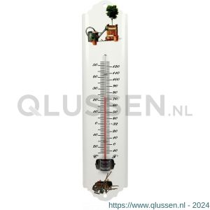 Talen Tools thermometer metaal wit 30 cm K2125