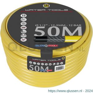 Talen Tools getricoteerde gele slang High Twist Resistant System 1/2 inch 100 m RS4271+