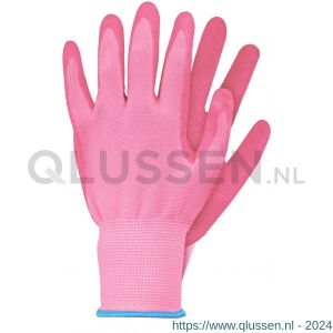 Talen Tools werkhandschoen latex roze maat S WH31S