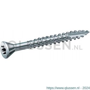 QZ 808 Combi spaanplaatschroef smalle kop deeldraad 4.0x45/30 mm Torx TX 20 staal gehard verzinkt 808.40045.1022