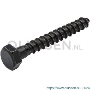 Blackline houtdraadbout HCP zwart 6x60 mm kuip 25 stuks 6904.01.16060