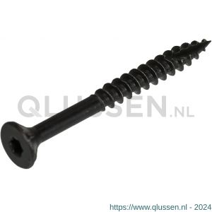 Blackline spaanplaatschroef HCP zwart platkop PK Torx TX 20 met snijpunt 5.0x60/35 mm blister 10 stuks 6901.20.15060